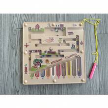 Quebra-cabeça Labirinto Magnético Colorido, Brinquedo Anti-Estresse para Crianças, Brinquedo de Classificação, Tabuleiro de Habilidades Motoras Finas, Jogo Educativo de Combinação de Cores e Contagem, Adequado para Crianças Pequenas Meninos e Meninas, Presente de Natal/Aniversário/Ano Novo (Cor Aleatória) - Multicolorido - Visão 11