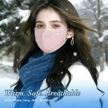 Windproof, Warm, Stylish, Soft & Thick Winter Face Mask For Women, UV Protection, Frost Protection, Warm Outdoor Cycling Mask, Warm Mask, Windproof And Warm, Autumn/Winter Warm Mask, UV Protection Women Accessory - Multicolor - View 3