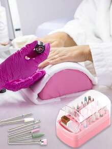 Caja de almacenamiento caliente de 30 agujeros para brocas de arte de uñas, soporte para cabezales de pulido, organizador de brocas de taladro de uñas, soporte de manicura - Multicolor - Ver 5