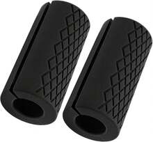 DAUZ Empu?aduras de Barra, Excelente Resistencia, Mejora la Estimulación Muscular, Material de Silicona, Empu?aduras de Barra Gruesas para Ejercicio, Fitness, Levantamiento de Pesas - negro - Ver 4