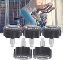 5 Uds Fitness Pull Pin Knob M16 Máquinas de Ejercicio Equipo de Liberación de Bicicleta para Ajuste de Fitness Entrenamiento de Fuerza - negro - Ver 4