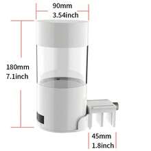SHYFISH 500ml Large Capacity Fish Tank Feeder, Koi Goldfish Automatic Feeder, Smart Timed Battery/Electric Dual Power - White - View 10