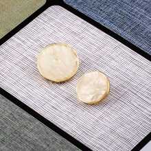 5pcs Elegant Octagonal Metal Buttons, With Aurora Color Plating And Vintage Style Metal Base, Available In 3 Colors, Versatile Styling, Exquisite Texture And Fashionable Vibe. Sizes: 15/21/25mm, Ideal Decorative Buttons For Jackets, Sweaters, Shirts, Suits, Dresses And Other Garments. - Multicolor - View 8