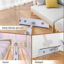 Trapeador Microfibra, Trapeador Hmedo y Domstico, Mop Trapeador, con 4 Paos de Limpieza y Clips de Fijacin, Mopa para Limpieza Desuelo, para el Bao, la Cocina, la Oficina y VentanaA - A - Ver 3