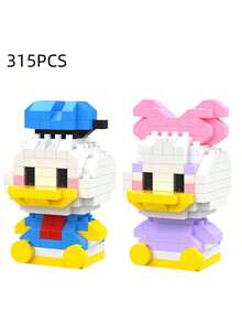 6cm High Brick Building Blocks, Mickey Mouse, Nick, Stitch Cute Mini Desktop Decor, Teenage Toys, Room Decoration, Anime Cartoon, Holiday Gift, Birthday Gift, Halloween, Christmas - Multicolor - View 7