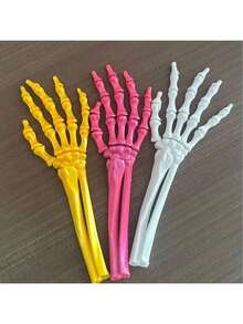 Mano de esqueleto humano flexible con articulaciones móviles impresas en 3D, modelo de palma de esqueleto articulado espeluznante para Halloween - Multicolor - Ver 6