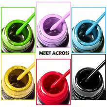 MEET ACROSS 4pcs Nail Liner Gel Nail Polish Set Gold Silver Black White Semi Permanent UV Gel Varnish For DIY Painting Drawing French Tip Liner Swirl Nail Design Manicure Nail Art Liner Gel Brushed Glue For Home And Salon Nail Supplies Nails - Multicolor - View 9