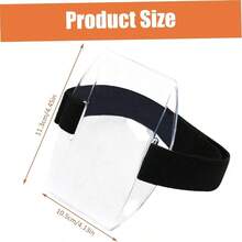 Porta credencial de brazo porta pase de esqu plstico transparente con correa ajustable funda porttil para tarjeta identificacin para pase trabajo brazalete universal. - inicial - Ver 4