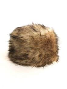 1 pieza Gorro redondo cálido y esponjoso de piel sintética, gorra casual de aislamiento para senderismo y ciclismo al aire libre, otoño/invierno - Multicolor - Ver 8