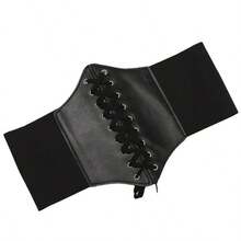 1pc Women's Waist Cincher Belt, Wide Elastic Tie, Suitable For Dresses, Weddings And Other Occasions, Can Be Used As A Waist Belt Or As A Waist Belt For Women's Western Cowgirl, Country Vintage Outfits, Effectively Tightens The Waist And Controls The Abdomen To Create A Slender Waistline - Multicolor - View 3
