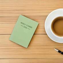 Planificador de Bolsillo 2026 Tamao A7 Verde Aguacate Agenda Diaria y Semanal con Papel Grueso Cubierta de PU Resistente Encuadernacin Segura para Uso Escolar y Porttil - Verde - Ver 7