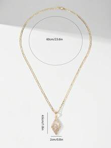 1pc Classic European Style Copper Material Guardian Angel Guadalupe Virgin Mary Pendant Necklace, Limited Edition, Suitable For Christmas/Thanksgiving/Halloween/Mother's Day/Valentine's Day Gifts For Couples/Friends/Godparents, Catholic First Communion, Gifts, Daily And Holiday Wear For Prayer - Yellow Gold - View 6