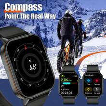 GUHUAVMI 2026新款通用GPS智能手表系列10，男女通用，内置高精度GPS定位，2.01英寸全触控屏幕，支持蓝牙通话、语音助手、提醒功能，时尚可穿戴设计，178+运动模式，指南针，健身追踪器，活动追踪器，GPS运动追踪，IP68级防水，户外运动智能手表，兼容安卓和iOS系统，是馈赠亲朋好友的理想之选。