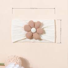 2pcs Multicolor Floral Baby Headbands, Super Soft Nylon Elastic Headbands, Breathable Baby Hair Accessories, Suitable For All Seasons, Great Gift And Photo Prop, Ideal For Valentine's Day - Multicolor - View 2