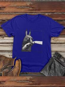 Camisetas de Manga Corta para Hombre con Patrones de Dibujos Animados para Primavera y Verano, con Diseños Impresos - Negro - Ver 6