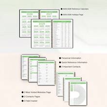 Agenda 2026 - 2028, agenda mensual u2013 Diario de citas en espiral con pestaas de 36 meses para hombres, estudiantes, familia, maestros y mujeres - Azul - Ver 8