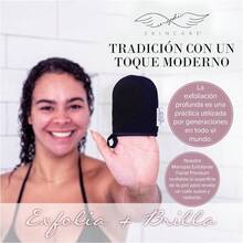 Deep Exfoliating Face Mitt - Facial Exfoliating Scrub, Exfoliator Glove - Face Cleaning Mitten, Self Exfoliator - Chemical-Free Exfoliation, Dead Skin Remover, Acne Prevention - por defecto - Ver 7