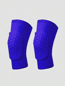 1 对儿童加厚蜂窝防撞护膝，适合跳舞、足球、篮球、跑步和其他户外运动 - 彩色 - 查看 6