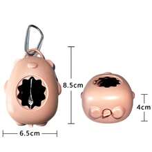 Tragbare Hundekotbeutel-Spender, Outdoor Hundekotsack-Halter, Teddybär Windelbeutel-Spender, praktische Müllbeutel, Abfallbeutel, Einweg-Windel-Müllbeutel, bärförmiger tragbarer Haustier-Abfallbehälter-Set, Haustier-Aufbewahrungsbox für Kotbeutel, Abfallbeutel-Spender, Haustierbedarf