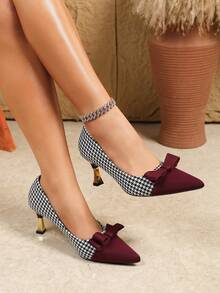 时尚百搭尖头低帮高跟鞋，优雅职业女鞋，女士低帮鞋 - 彩色 - 查看 13