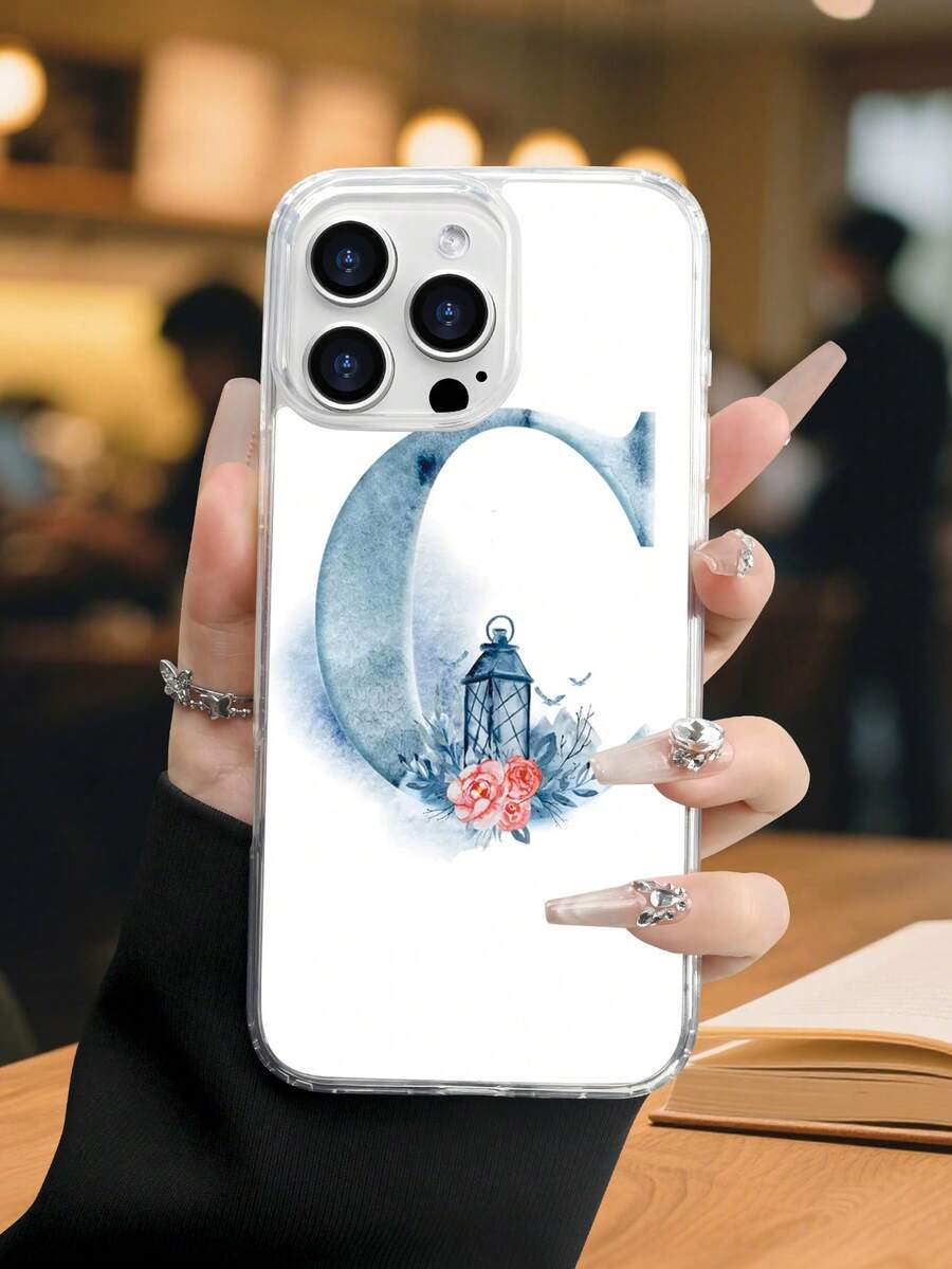 Lujo Ligero Estilo y BellezaLámpara floral Funda de Teléfono Transparente con Compatibilidad de Carga Inalámbrica Magnética Compatible con 17 17PROMAX 17PRO 16PROMAX 16PRO y Todos los Modelos Impresc - transparente - Ver 1
