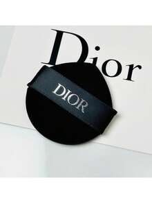 Christian Dior Lock-Shaped Powder Puff, Black Unique Shape Gradient Makeup Sponge With Finger Strap, Professional Makeup Sponge Applicator For Liquid Foundation - D Black - View 2
