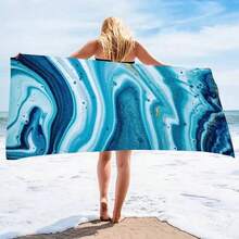 Toalla de Microfibra para Playa sin Toalla De Playa Superligera, Toalla De Microfibra Sin Toalla De Playa Fina Superabsorbente Y De Secado Rpido prpura - Azul - Ver 5