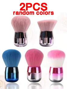 1/2pcsNew Mushroom Brush Makeup Brush Mesh Red Recommended Mushroom Head Powder Brush Large Single Powder Blusher Brush Face Makeup Tool - Multicolor - View 12