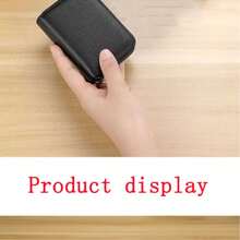 1 Piece Best-Selling Leather Handbag For Both Men And Women. A Small Bag That Is Anti-Theft, Anti-Forgery And Anti-Magnetic. Must-Have For Travel. - Black - View 11