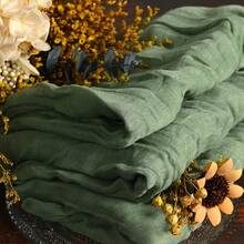 6/12/18/24/30pcs Set Sage Green Cheesecloth Napkins, Multi-Color Options Cheesecloth Napkins, Bali Cheesecloth Napkins, Rustic Boho Lavender Napkins, Suitable For Family Dinner, Restaurant, Wedding, Party, Dining Table Decor - Multicolor - View 5