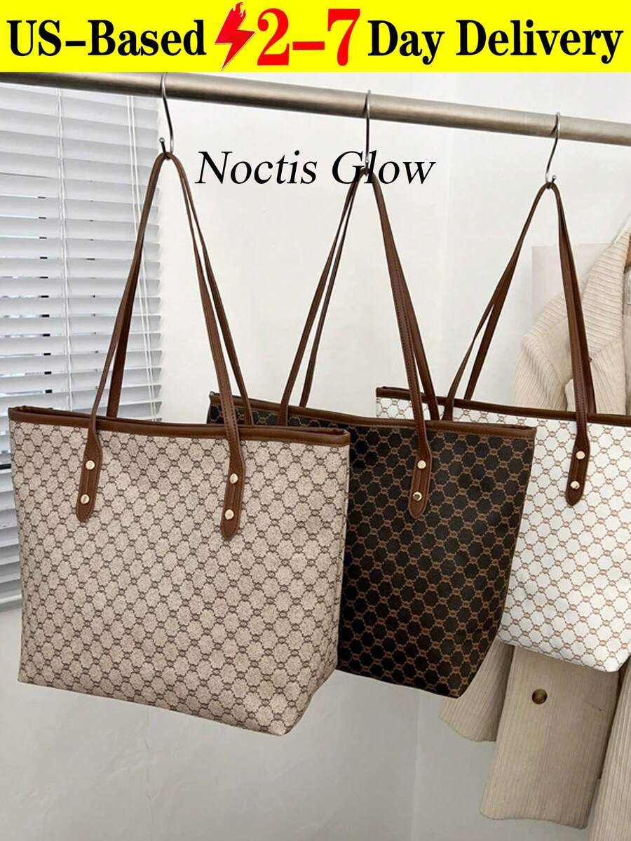 New Fashionable Luxury High-End Versatile Ladies Shoulder Tote Bag Can Be Used As Valentine's Day, Thanksgiving, Halloween,Christmas Gift. - 彩色 - 查看 1