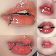 1pc  Punk Stainless Steel Clip-On Fake Lip Piercing Rings For Women, Men, And Unisex Nose - 4 - Xem 2
