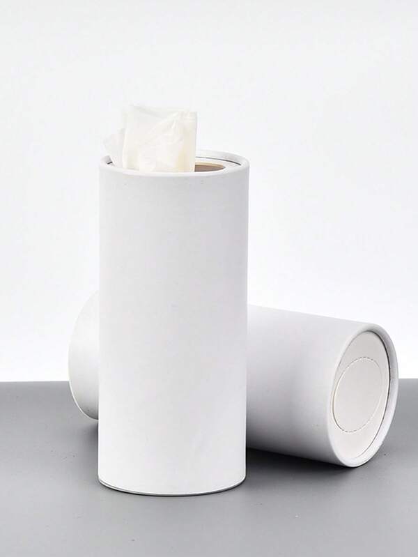 1/2/5/10pcs Solid Color Cylindrical Tissue Box, Creative Paper Towel Holder For Home, Suitable For Bathroom, Kitchen, Living Room