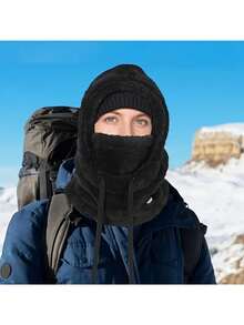 1PC   Street    Flannelette    Wind-Proof  Warming    Hat  Autumn And Winter - 卡其色 - 查看 4