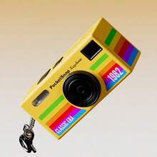 1080P迷你钥匙扣相机 - 0.96英寸高清屏幕，800万像素复古单反设计，160°广角，防丢挂绳，可充电便携式DV相机，适合成人/青少年/户外旅行 - 彩色 - 查看 17