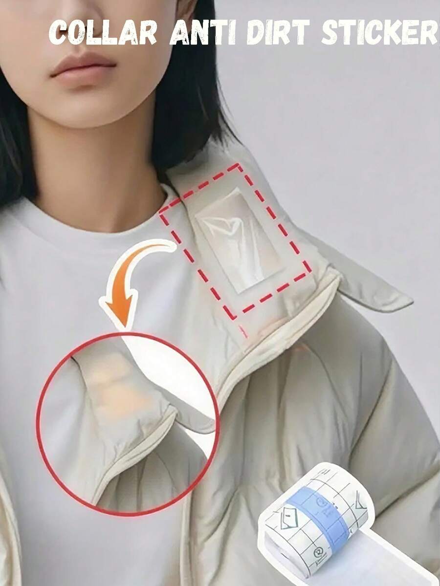 这款高品质透明PU胶带专为羽绒服设计。它易于裁剪和粘贴，非常适合容易沾染污渍的羽绒服，尤其适用于领口和袖口等部位。这款羽绒服领口保护贴是防止化妆品污渍、保持领口清洁的理想之选。 - 彩色 - 查看 1