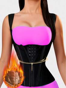 This 2025 New Women's Latex Shapewear With Straps Can Sculpt Your Waistline, Help You Slim Down, And Showcase Your Beautiful Figure. It Is Comfortable To Wear And Available In 3 Color Options. - Black - View 3