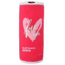 Pink Plush Squeaky Dog Doll, Pet Valentine's Day Gift, Built-In Squeaker To Attract Cats & Small Dogs, Soda Can Shaped Pet Plush Doll, Bone Plush Squeaky Doll, Suitable For Medium/Small Dogs & Puppies, Chew, Toss & Squeak Interactive Doll - Multicolor - View 8