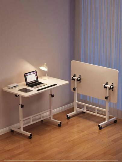 Super life Meble do domu i biura: mobilne biurka z regulacją wysokości, wielofunkcyjne szafki nocne, proste biurka dla studentów, małe biurka do nauki do sypialni i akademików, przenośne biurka mobilne z kółkami, biurka pod laptopy, biurka do nauki, stanowiska pracy na komputerach stacjonarnych.