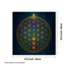 1件生命之树塔罗牌桌布占卜用十二星座祭坛布占卜仪式布 - 黑色 - 查看 9