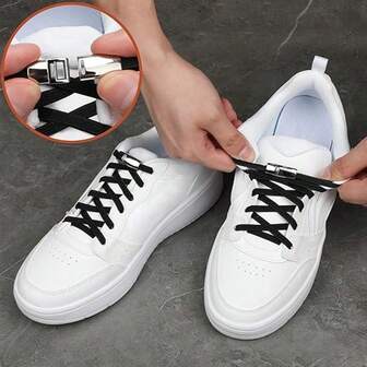 Enfärgade mångsidiga skosnören, tjocka skosnören lämpliga för basketskor, sneakers, vardagsskor, gör-det-själv-skotillbehör