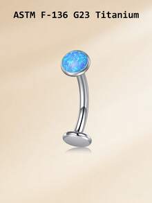 Belly Button Rings Titanium Opal Belly Rings, G23 14g Flat Back Belly Piercing Jewelry,Internally Threaded Navel Rings 10mm 12mm 14mm,Long Belly Rings Navel Piercing Body Jewelry For Women