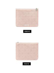 Givenchy Materiel Pink Cosmetic Bag, Textured Mesh Bag, Makeup Bag, Lightweight, Transparent, Large-Capacity Storage Bag. - Pink - View 5