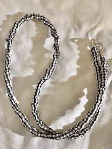 Correa de teléfono estilo coreano a cuadros con pliegues y correa larga, correa de bolso cruzado, compatible con Android y la mayoría de teléfonos inteligentes, regalo para madre, familia, amigos, niños, cumpleaños, vacaciones - Multicolor - Ver 19