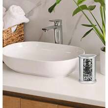 Popular Bath Sinatra - Cortina clásica de Lujo para Ventana, decoración contemporánea, Color Rubor, diseño único, Elegante Cortina de Ventana de baño (36 x 54 Pulgadas Cada uno), Juego de 2 Lazos(Plata Vaso) - Multicolor - Ver 3