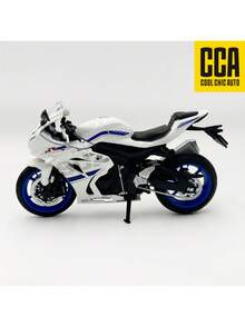 C C A 1:12 Suzuki GSX-R1000 摩托車合金模型，可站立，後輪懸吊，車把可左右轉向，附展示底座，男孩女孩玩具，萬聖節聖誕節生日禮物 - 彩色 - 查看 11