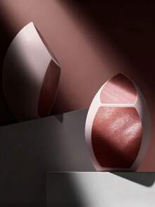 1/2个全新超柔软干湿两用化妆指纹美容蛋粉扑，无粉化妆海绵蛋工具 - 彩色 - 查看 6