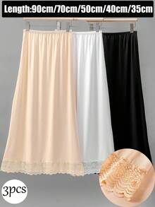 90cm/70cm/50cm/40cm/35cm-1~3 Pieces Set Of Silky Fast Drying Sun Protection Women's Waist Belt, Scarf, Sports Bottom Skirt, Anti Awkward And Anti Glare, One-Piece Skirt That Covers The Buttocks To Make You Look Slimmer, Fitness Yoga Clothing, Women's Wrap Around Skirt - Multicolor - View 2