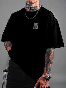 God Of Chaos Modern Oversized Streetwear Unisex T-Shirt Ref4328 - Black - View 2