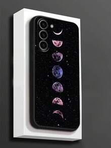 1个创意月相保护手机壳，防摔防滑，兼容三星Galaxy A04e/A05s/A13/A14/A15/A34/A35/A50/A52/A53/A54/S21/S22/S23/S24/S25/S25Ultra - 黑色 - 查看 1